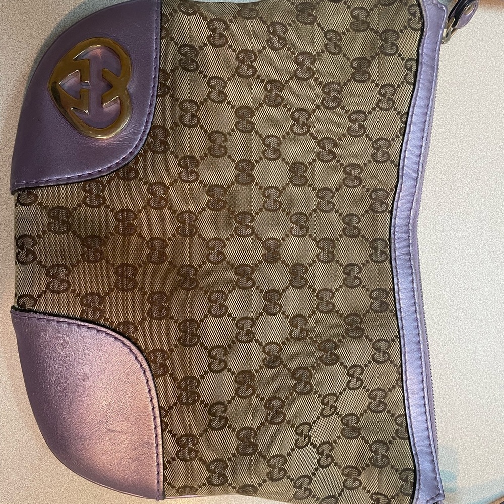 Used Gucci canvas handbag